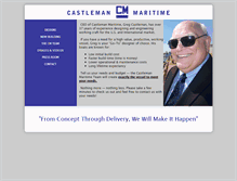 Tablet Screenshot of castlemanmaritime.com